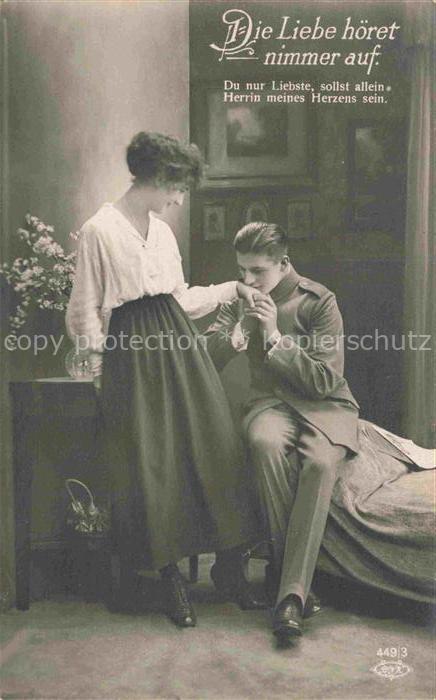 Foto Amag Nr. 449/3 Frau Soldat Rosen