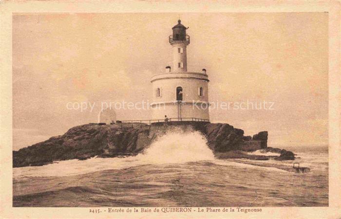 Leuchtturm Lighthouse Faro Phare-- Quiberon Teignouse