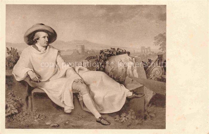 GOETHE Johann Wolfgang von (1749-1832) Dichter Tischbein Italien