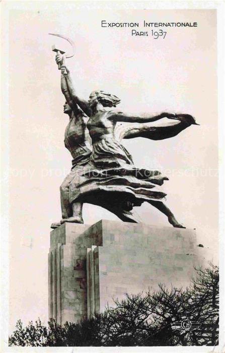 Exposition Internationale Paris 1937 Monument Pavillon L U.R.S.S