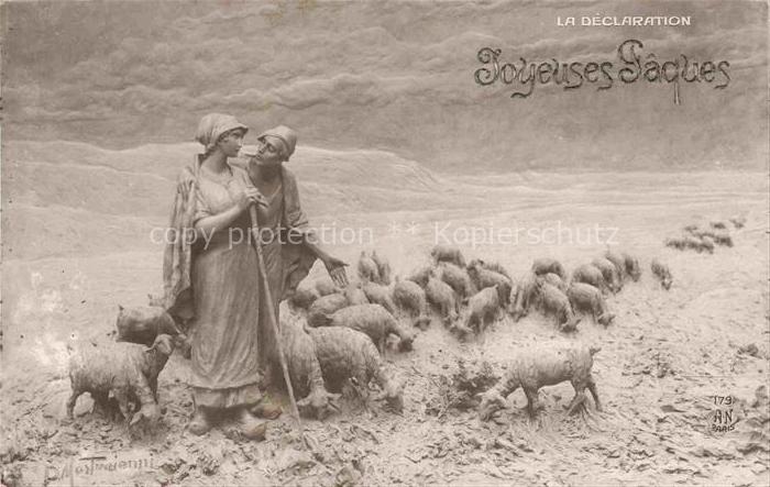 Foto AN Paris (Noyer) Nr. 179 Schaeferei MASTROIANNI Ostern Paques