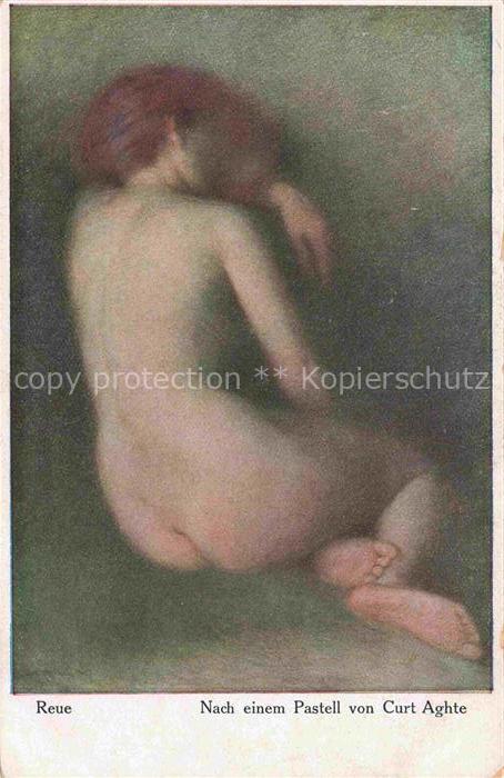 AGHTE Curt Kuenstlerkarte Reue