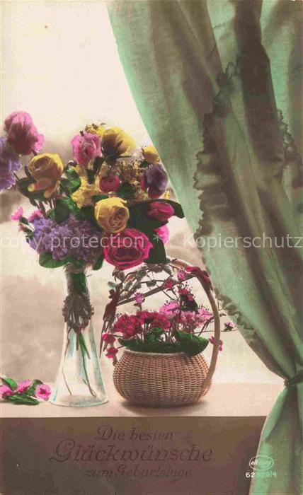 Foto Amag Nr. Geburtstag Blumen Vase