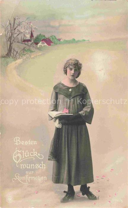 Foto NPG Nr. 7601/5 Glueckwunsch Konfirmation