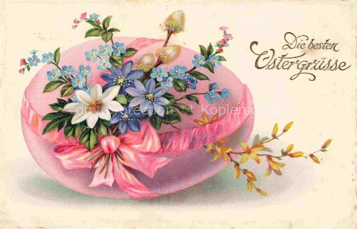 Ostern Easter Paques Pasqua-- Blumen Ei