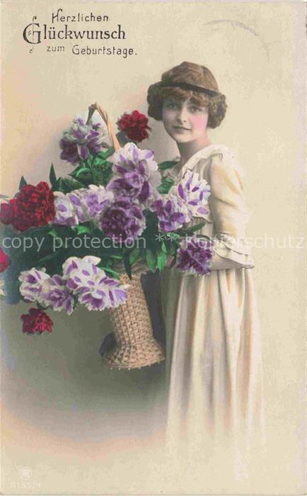 Foto RPH Nr. 5155/4 Geburtstage Frau Blumen