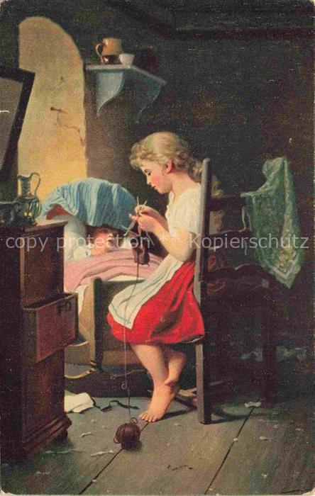 MEYER Johann Georg Kuenstlerkarte das kleine Muetterchen Bremen