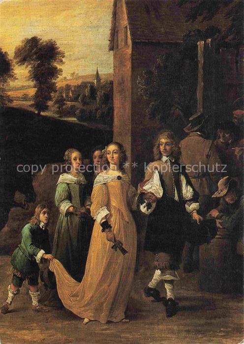 TENIERS David II (1610-1690) Kuenstlerkarte Kermesse flamande Bruxelles