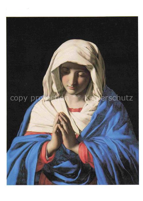 SAssOFERRATO (1609-1685) Kuenstlerkarte the Virgin in Prayer
