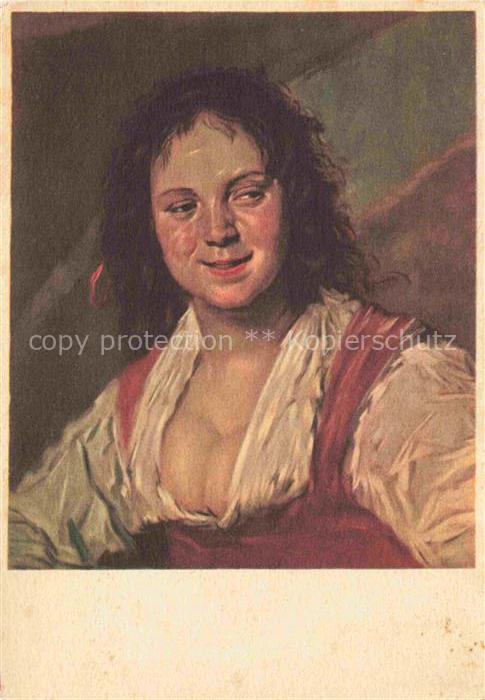 HALS Frans (1580-1666) Kuenstlerkarte Louvre Paris Musée la Bohemienne