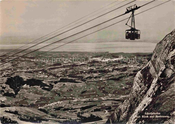 Seilbahn Cable-Car Telepherique Saentisbahn Bodensee