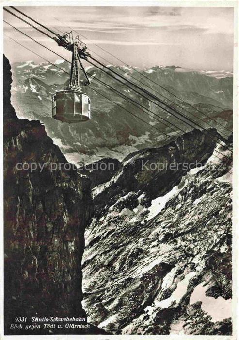 Seilbahn Cable-Car Telepherique Saentis Schwebebahn Schweiz