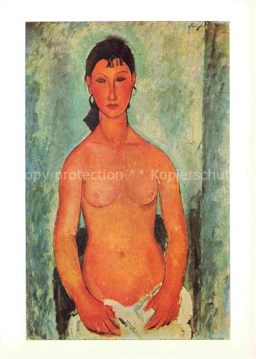 MODIGLIANI Amedeo (1884-1920) Kuenstlerkarte Walter Hadorn Bern Frau