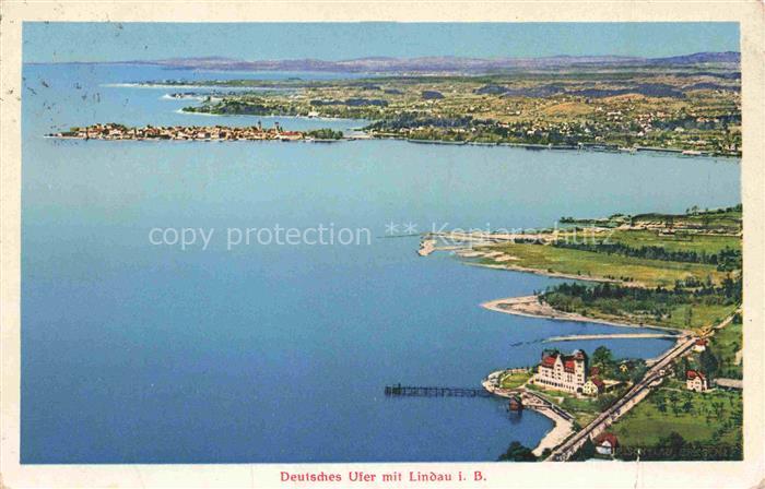 LINDAU  Bodensee Bayern Fliegeraufnahme