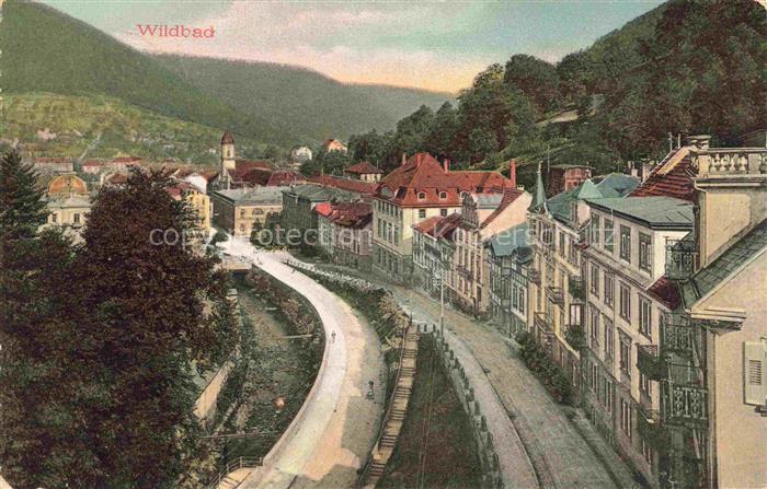WILDBAD  Schwarzwald Ortsansicht