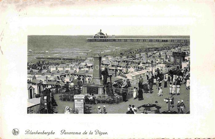 Blankenberghe BLANKENBERGE Belgie Panorama de la Digue