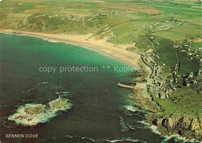 Sennen Cove Cornwall UK Vue aerienne