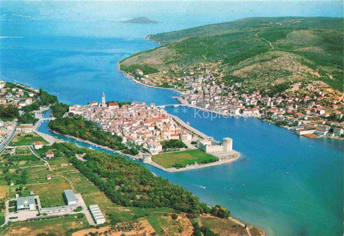 Trogir Trau Croatia Fliegeraufnahme