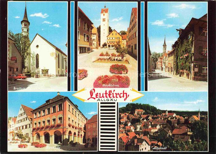 Leutkirch Kirche Bockturm Lampplatz Rathaus Altstadt