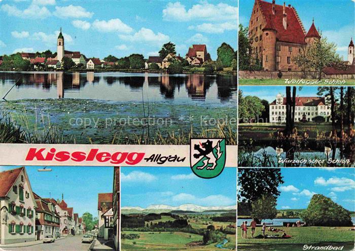 Kisslegg Panorama Kirche Wolfegger Schloss Wurzachsches Schloss Panroama Strandb