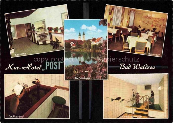 Bad Waldsee Kur Hotel Post Empfang Im Moorbad Speisesaal Wassertreten