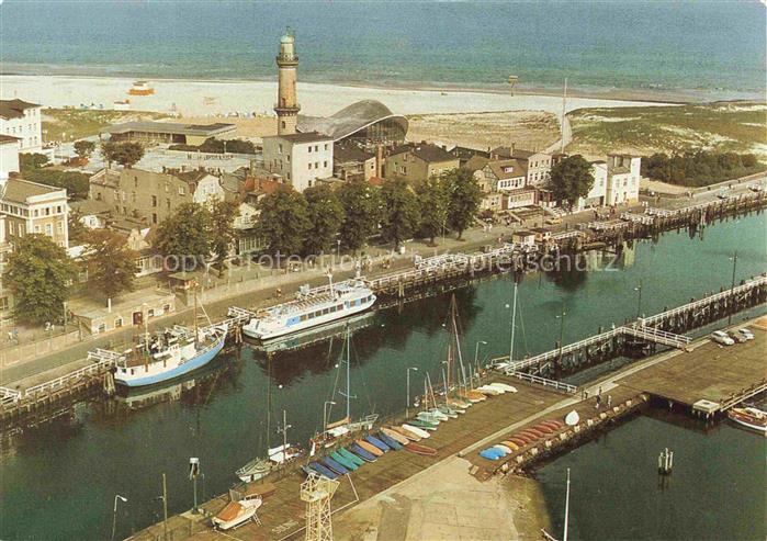 WARNEMueNDE Ostseebad Rostock Alter Strom Fliegeraufnahme