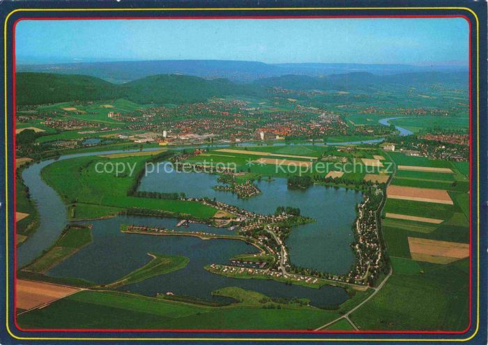 Rinteln Weser Doktorsee Fliegeraufnahme