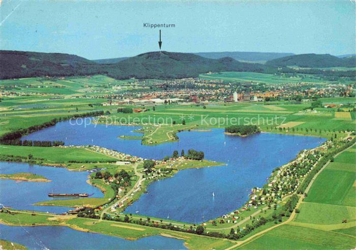 Rinteln Weser Doktor See Fliegeraufnahme