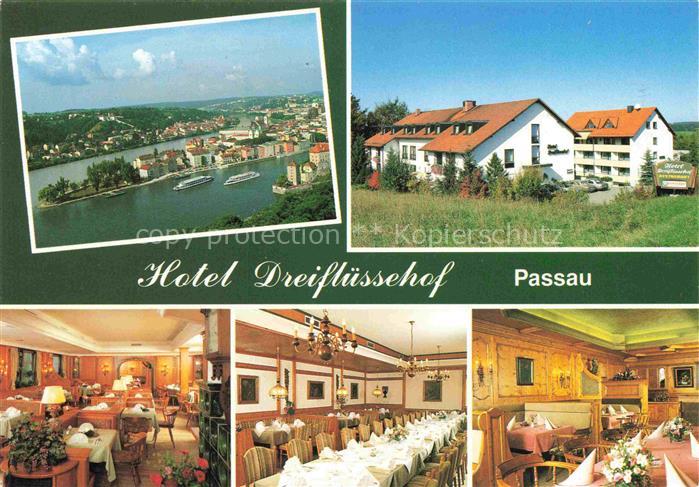 PAssAU Bayern Hotel Dreifluessehof Panorama Gastraeume