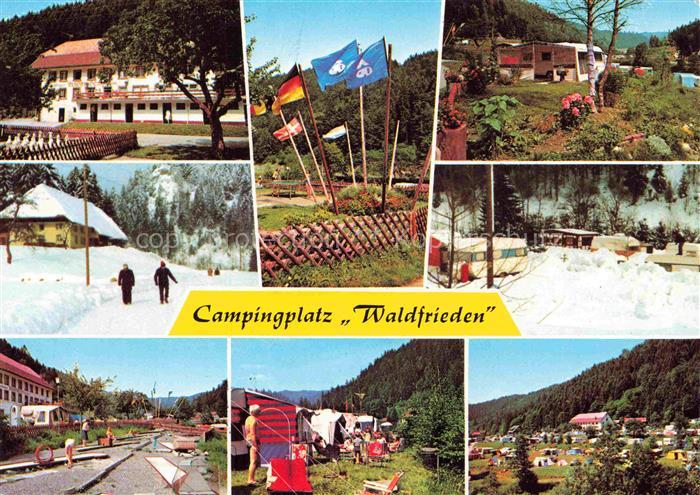 Oberkutterau Dachsberg BW Campingplatz und Gasthaus Waldfrieden Teilansichten