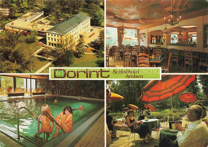 Arolsen Bad Dorint Schlosshotel Arolsen Gastraum Hallenbad Terrasse