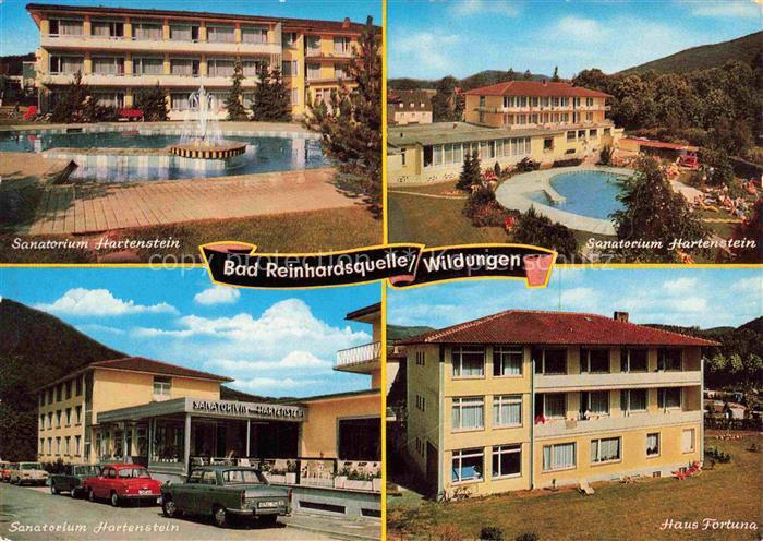 Bad Reinhardsquelle Sanatorium Hartenstein Pool Eingang Haus Fortuna
