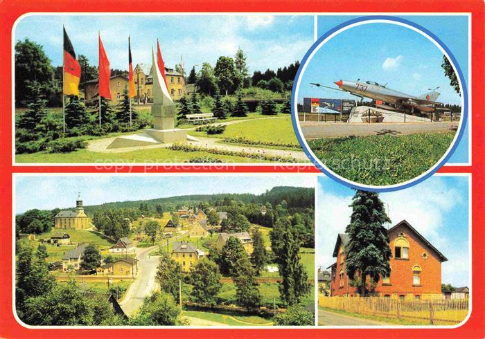 Morgenroethe-Rautenkranz Stele des ersten Kosmonauten MIG 21 Ortspartie Elternha