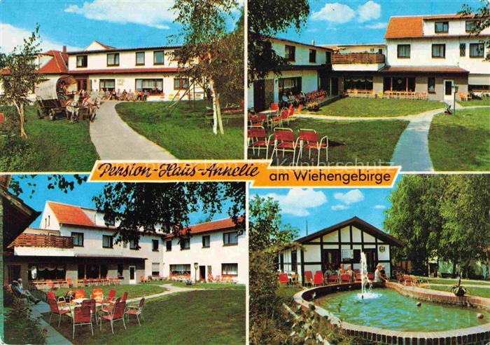 Bad Holzhausen Luebbecke Preussisch Oldendorf NRW Pension Haus Annelie Gartenanl