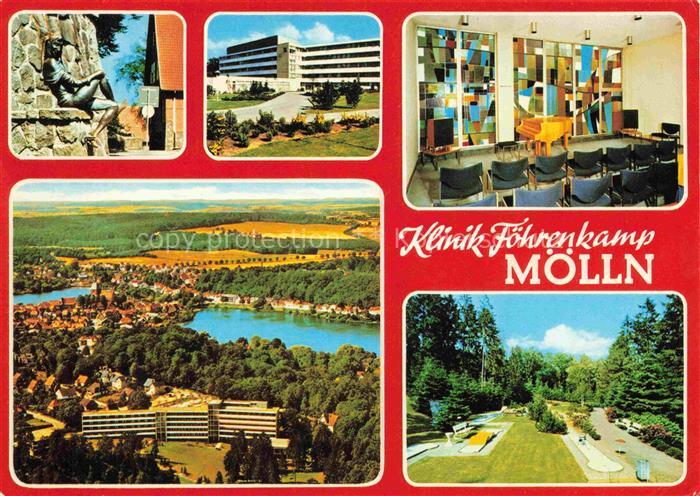 Moelln  Lauenburg Klinik Foehrenkamp Brunnen Veranstaltungssaal Fliegeraufnahme