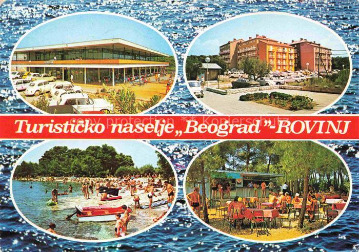 Rovinj Rovigno Istrien Croatia Turisticko naselje Beograd Strand Freiterrasse Ki