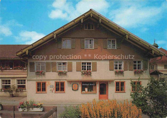 Oberstaufen Oberallgaeu Bayern Gasthof Pension Zur Gemse