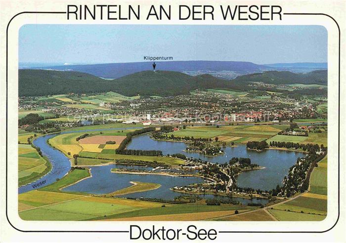 Rinteln Weser Doktor See Fliegeraufnahme
