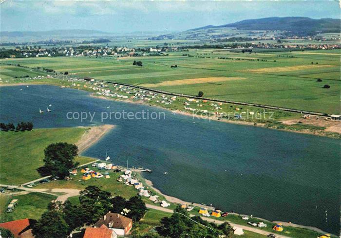 Rinteln Weser Fliegeraufnahme mit Doktor-See