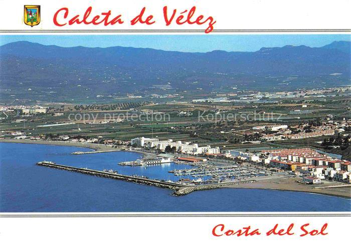 Caleta de Velez Malaga Andalucia ES Puerto Fliegeraufnahme