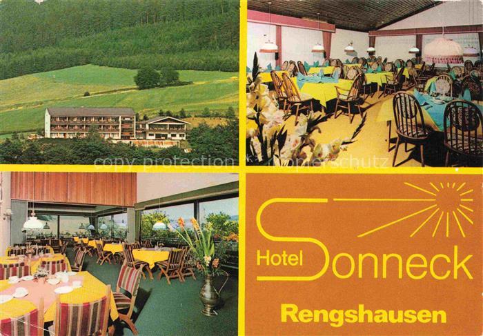 Rengshausen Beisetal Knuellwald Hessen Hotel Sonneck Gastraeume
