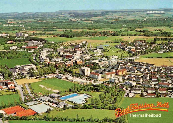 BAD FuessING Thermal Mineral Heilbad Fliegeraufnahme