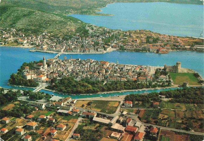 Trogir Trau Croatia Fliegeraufnahme