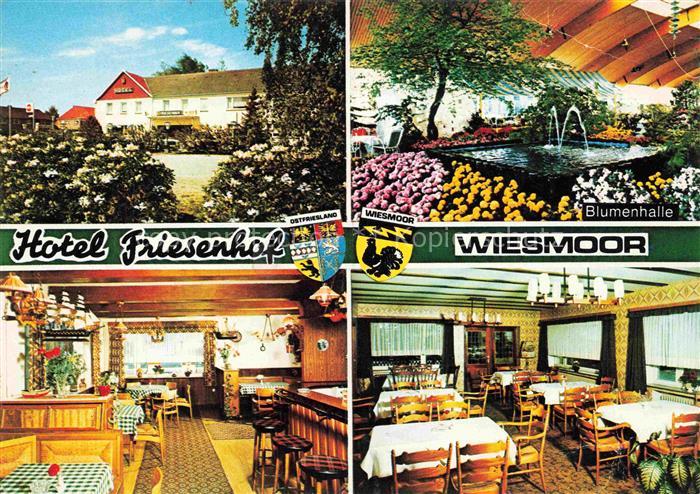 Wiesmoor Aurich Niedersachsen Hotel Friesenhof Blumenhalle Gastraeume