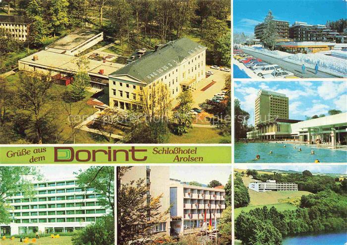 Arolsen Bad Dorint Schlosshotel Arolsen Fliegeraufnahme Freibad Teilansichten