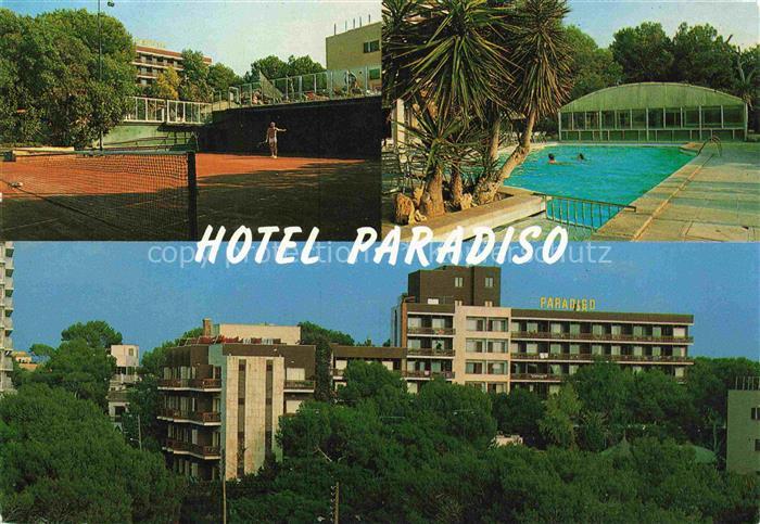 Playa de Palma Mallorca Hotel Paradiso Tennisplatz Schwimmbad