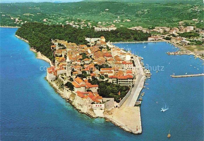 Rab  Croatia Fliegeraufnahme
