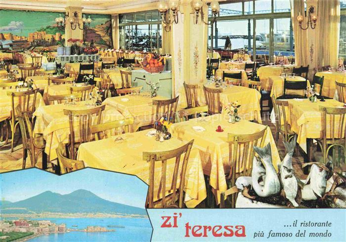 Santa Lucia NAPOLI Neapel Naples IT Borgo Marinaro zi' teresa Panorama