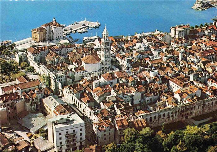 SPLIT Spalato Croatia Fliegeraufnahme