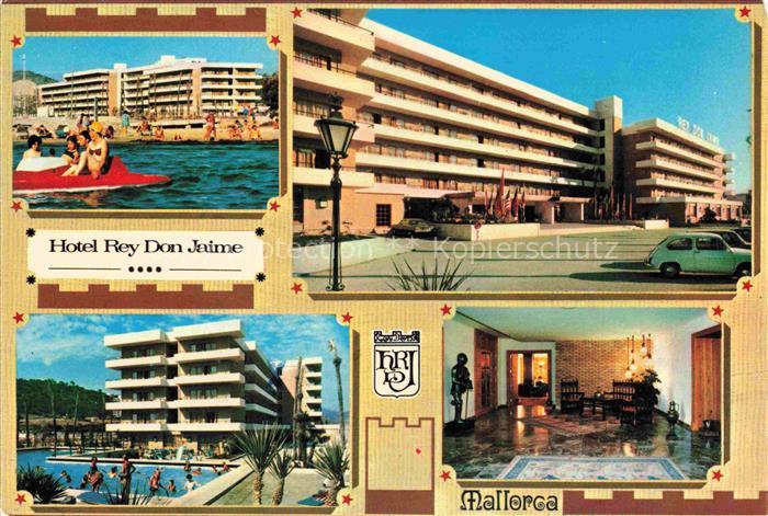Santa Ponsa Calvia Mallorca ES Hotel Rey Don Jaime Strand Schwimmbad Foyer